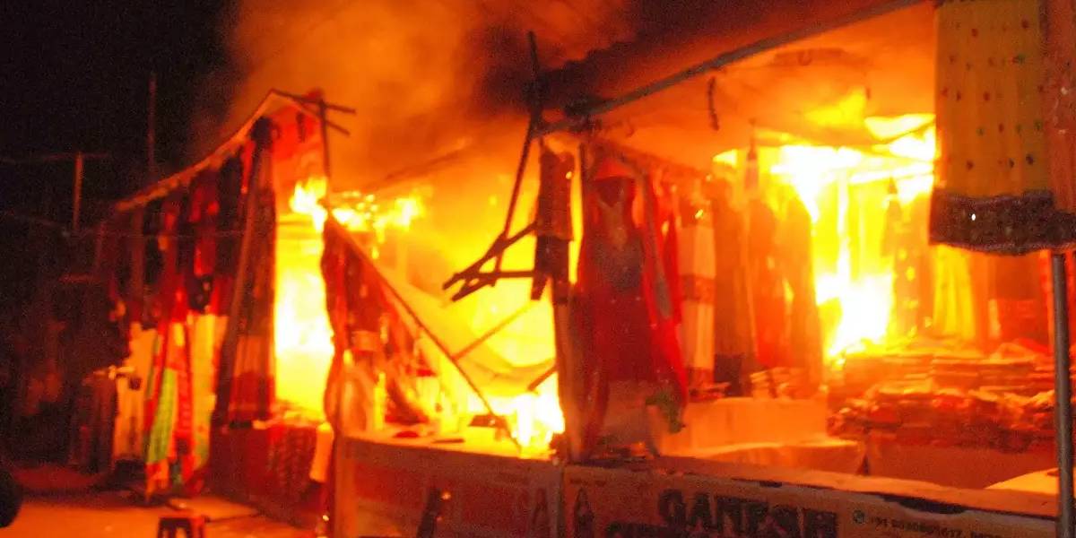 Fire Accident in Hydrabed