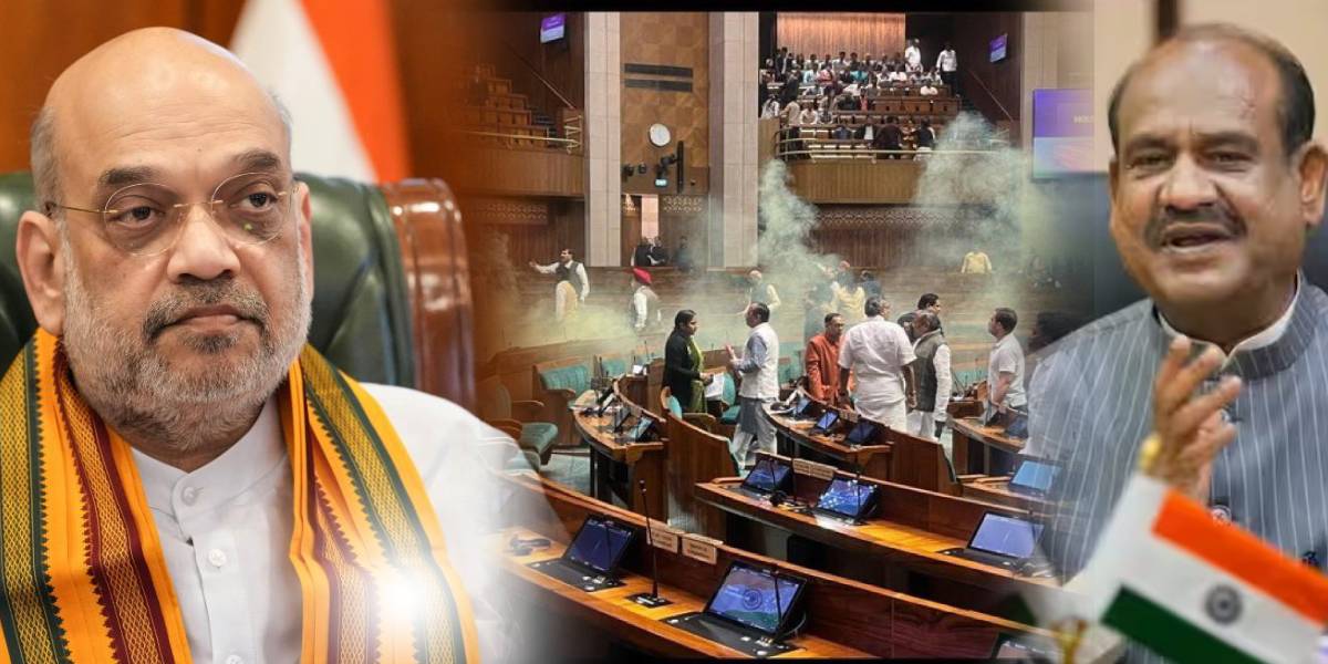 Union minister Amit shah - Lok sabha speaker Om birla
