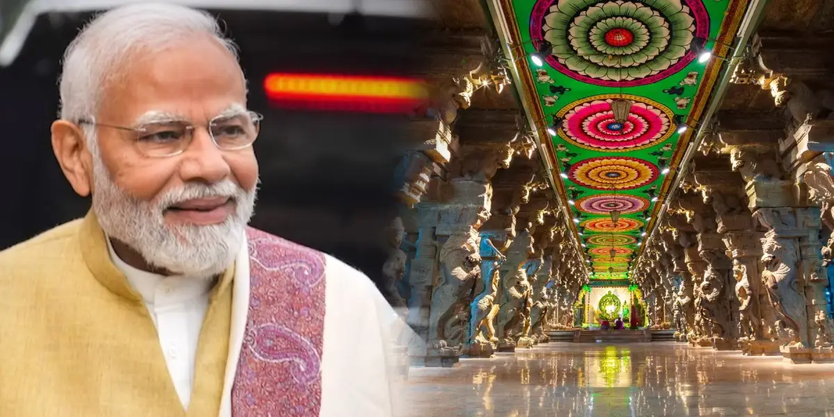 PM Modi - Madurai Meenakshi Amman Temple