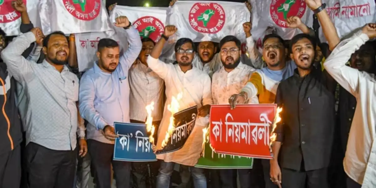 CAA Act - Assam Protest