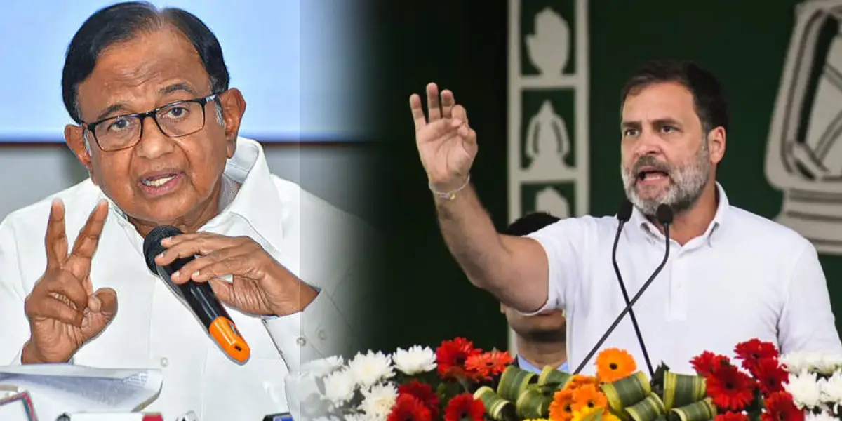 P Chidambaram - Rahul gandhi