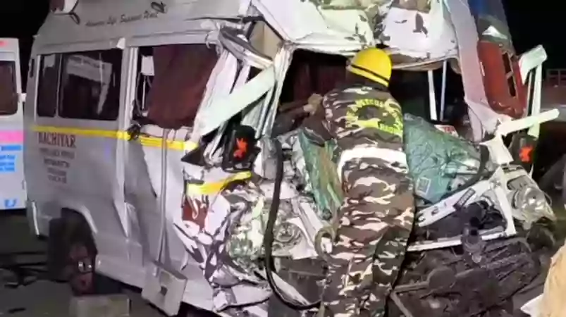 Ambulance - Lorry -Accident