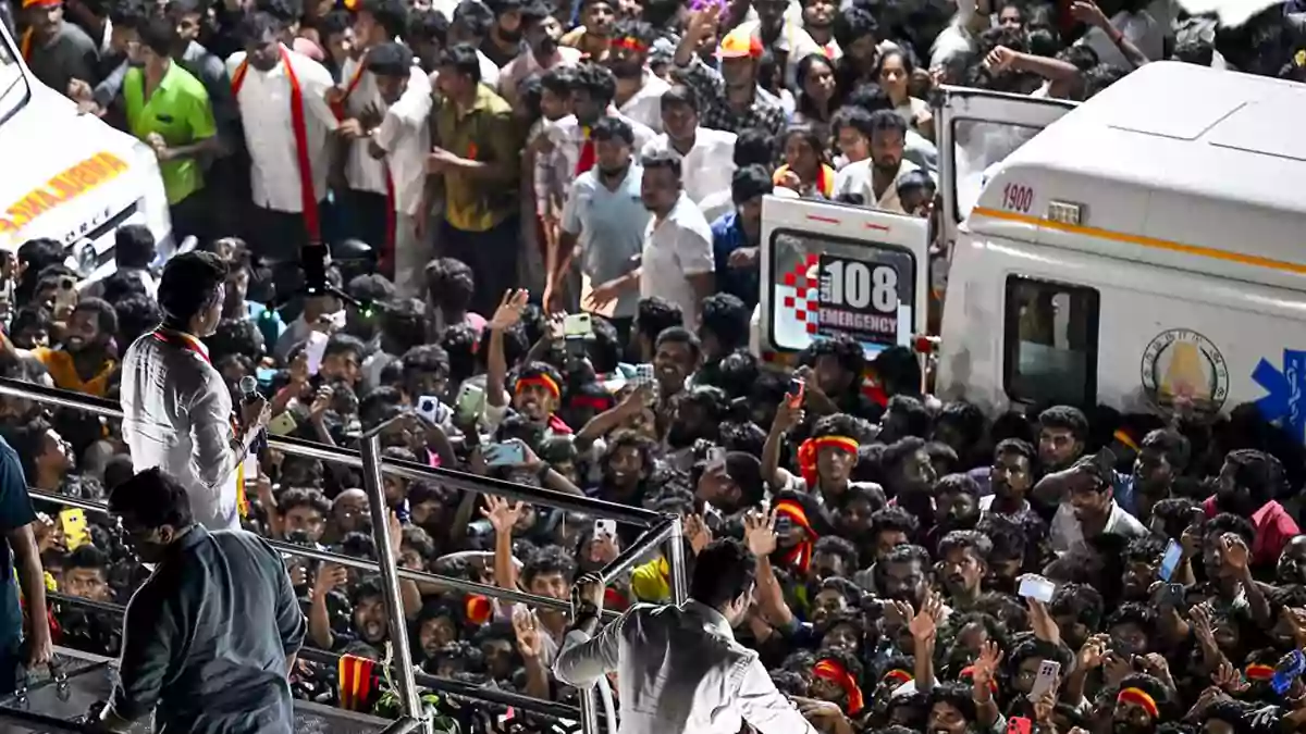 tvk vijay -Karur Stampede