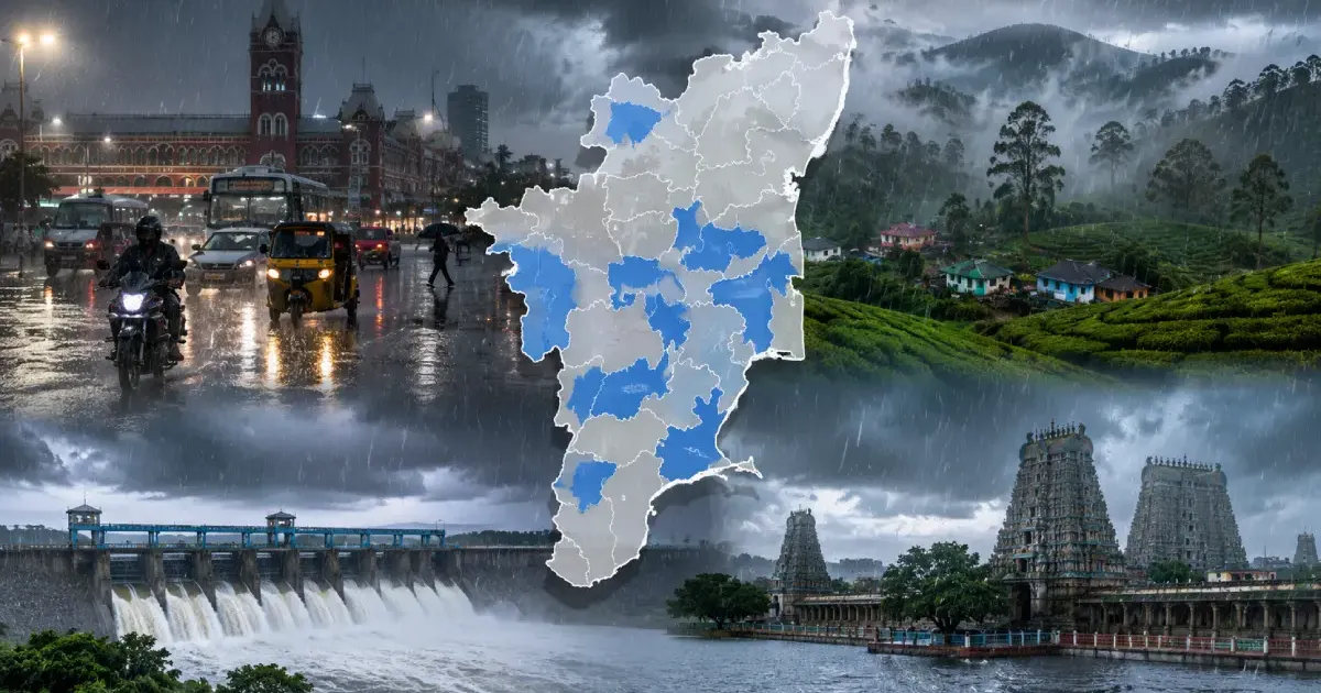 நீலகிரி, திருச்சி, மதுரை, இன்று 10 மாவட்டங்களில் கொட்டப்போகுது கனமழை!