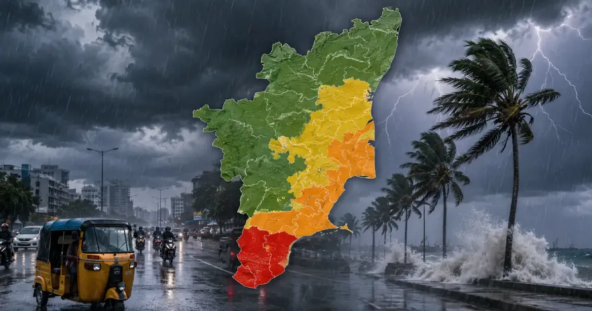 இன்று தேனி, ராமநாதபுரம் உள்ளிட்ட மாவட்டங்களுக்குக் கனமழை எச்சரிக்கை!